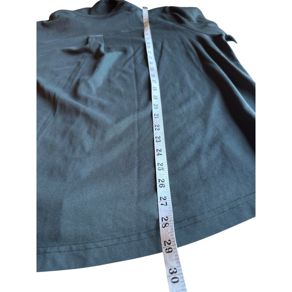 Fabletics Men’s 2X Dark Olive Green Long Sleeve Button Down Shirt Stretch Pocket - Picture 5 of 11